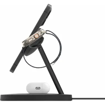 Chytré hodinky Belkin BoostCharge Pro Sluchátka, Chytrý telefon, Chytré hodinky Černá USB Bezdrátové nabíjení Rychlé nabíjení Vnitřní