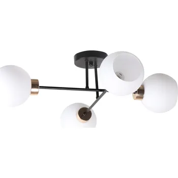 Stropní svítidlo Amanda moderní černo-zlaté 4bodové do obýváku a ložnice