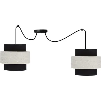 Závěsné svítidlo Benta černé moderní nastavitelné nad stůl do obýváku a kuchyně 100 cm