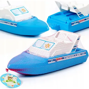 HRAČKA LOĎ velká LOĎ do VODY do VANY ke KOUPÁNÍ do BAZÉNU na PLÁŽ 38 cm