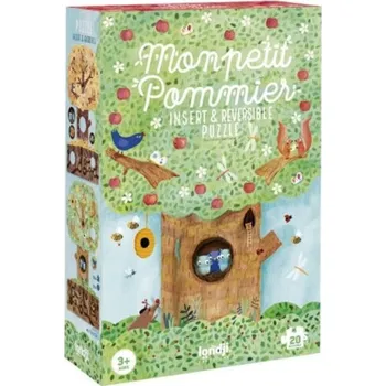 Puzzle LONDJI Oboustranné puzzle Léto a zima zvířátka - 20 pcs