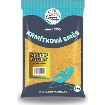 Návnadová surovina Sportcarp Krmítková Směs 3 kg - Scopex Vanilla
