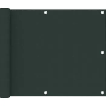 Stínicí technika zahrada-XL Balkónová zástěna tmavě zelená 75 x 600 cm oxfordská látka 134999