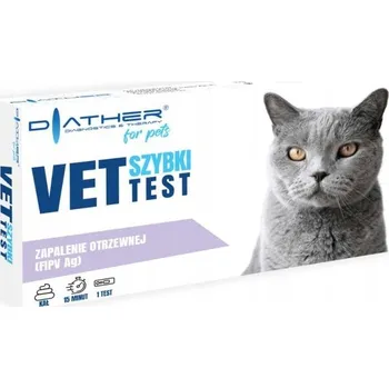 Diagnostický test DIATHER VET TEST Zapalenie otrzewnej (FIPV Ag) PRO KOČKY 1 kus