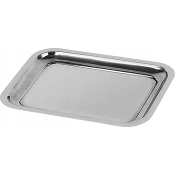 OCELOVÝ servírovací tác obdélníkový talíř podnos na chlebíčky a občerstvení