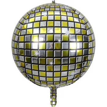 Balónek Disko koule 3D fóliový balónek lesklý 50 cm