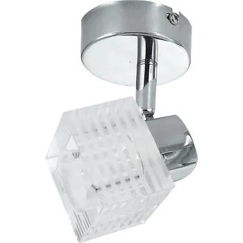 Závěsné svítidlo Malachit skleněné chromované do obýváku a jídelny moderní jednolampové