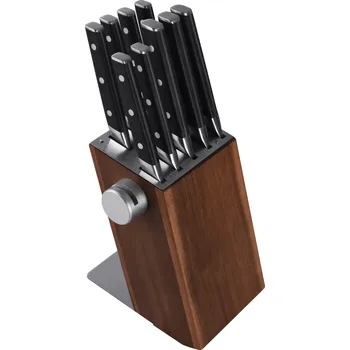 Kuchyňský nůž iPureHome 10-dílná sada kuchyňských nožů černá se stojanem