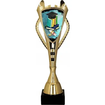 Plastový pohár zlatý školní 7243/EDU-E 32,5 cm s gravírováním