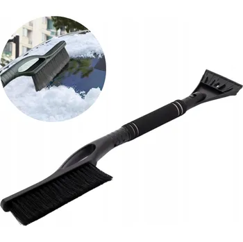 Autoškrabka ŠKRABKA NA LED S KARTÁČEM NA SNÍH NA AUTO DLOUHÁ