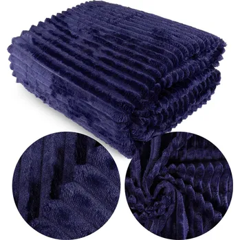 Prostěradlo Deka 200x220 Mikrovlákno Lisovaná Ardea Proužky 03