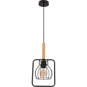 Dekorativní svítidlo CANDELLUX Závěsná lampa Franita černá 1x40W E27 stínidlo černé
