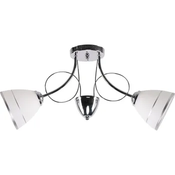 Závěsné svítidlo Elotte bílé skleněné do obýváku a ložnice moderní dvoubodové