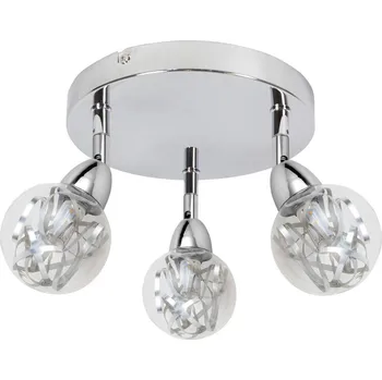 Stropní LED svítidlo do obýváku Bolo chrom moderní kulaté 40 cm Candellux Lighting