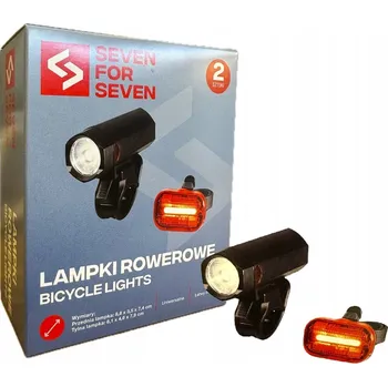 Cyklosvítilna Seven for Seven Světla na kolo Přední Zadní 2 kusy