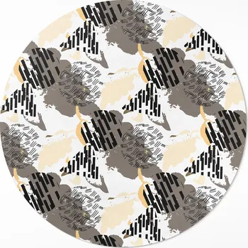 Obraz Kulatý Koberec Vinyl PVC 70 cm Abstraktní složení skvrn a tvarů