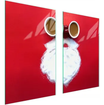 Obraz Skleněná ochranná deska na sporák 75x52 Káva