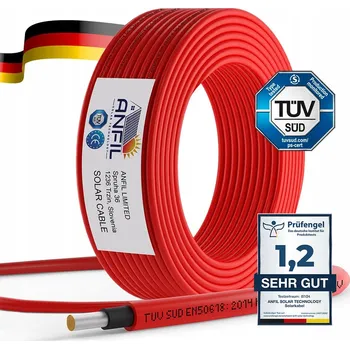 IP kamera ANFIL 30m 4mm² solární kabel odolný vůči UV záření, voděodolný, certifikováno TÜV