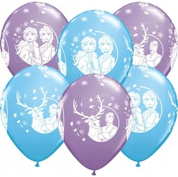 Balónek Balónky Ledové Království k narozeninám, 6 kusů
