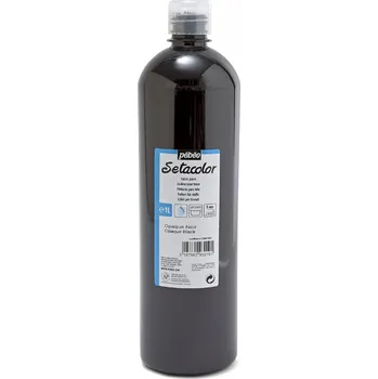 Speciální výtvarná barva Barva na textil Pébéo Setacolor Opaque - 19 Black Objem: 1000 ml