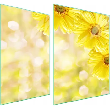 Obraz Skleněná ochranná deska na sporák 70x52 Květina