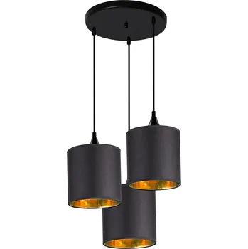 Dekorativní svítidlo CANDELLUX Závěsná lampa s dlouhou deskou 3x40W E14 černá