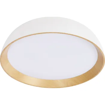 LED stropní svítidlo Calabria bílodřevěné moderní do obýváku a ložnice 40 cm