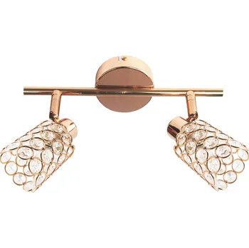 Stropní svítidlo York glamour nastavitelné zlaté růžové zlato do obýváku a ložnice 2bodové