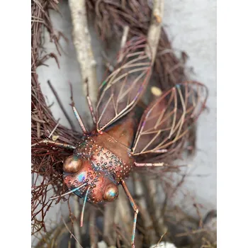 Zahradní dekorace Kovová zahradní dekorace mouchy s efektem letu