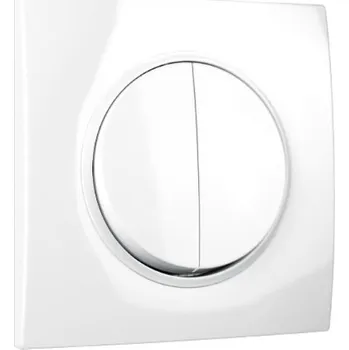 vypínač Elhard Vypínač Rondo č.5 s hranatým rámečkem, bílý - kompletní