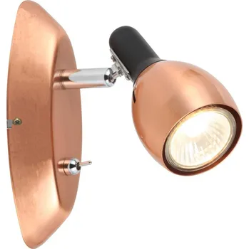 Nástěnné svítidlo Nástěnné svítidlo Cross měděné moderní kovové nastavitelné s vypínačem do obývacího pokoje CANDELLUX