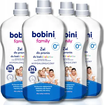 Prací prostředek Bobini Family Gel na Praní Bílého a Barevného Prádla 1,8L x4