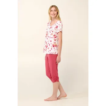 Dámské pyžamo Vamp Letní dámské pyžamo s knoflíkovou légou 22061