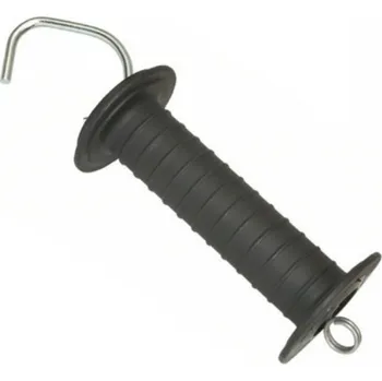 Chov hospodářského zvířete Ručka EKO - držák k brance s krátkou pružinou v rukojeti a hákem