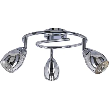 Stropní svítidlo Milton moderní chrom nastavitelné 3bodové do obýváku a jídelny