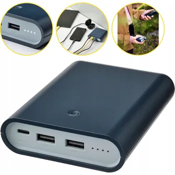 Powerbanka Powerbanka 10400mAh QC 3.0 USB-C 18W IKEA VARMFRONT, tmavě modrá