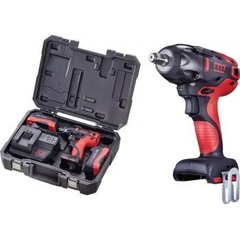 Bezuhlíkový aku příklepový utahovák Mighty Seven M7 DW-401A - 2x aku 18V/5.0Ah, 1/2", 894Nm, 1.48kg, kufr