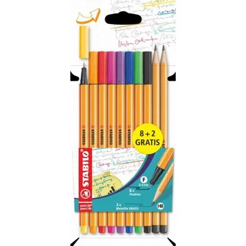 PONIT 88 STABILO Liner 8 ks + 2 tužky
