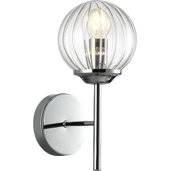 Nástěnné svítidlo Nástěnné svítidlo Best 2 chrom skleněné klasické do obýváku a ložnice CANDELLUX LIGHTING