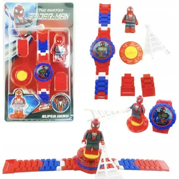 Hodinky Dětské OTOČNÉ hodinky LEGO Spiderman pro kluky, stavebnice