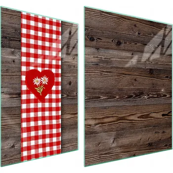 Obraz Skleněná ochranná deska na sporák 70x52 Dřevo