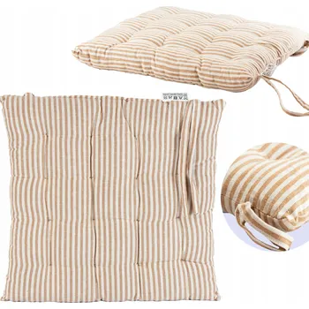 ZAHRADNÍ ŽIDLE POLŠTÁŘ NA DOMÁCNOST NA TERASU 40X40 CM HNĚDÝ