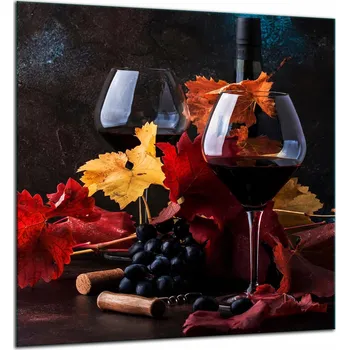 Kuchyňské prkénko SKLENĚNÁ OCHRANNÁ DESKA / PANEL S LEPIDLEM 60x65 cm, Tvrzené Sklo, Kuchyňská, 7v1