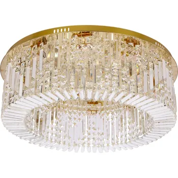 Stropní svítidlo glamour MARANGA zlaté s křišťály 85 cm do obýváku a jídelny CANDELLUX