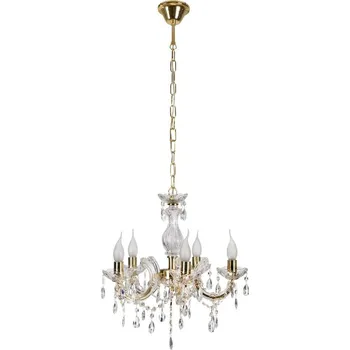 CANDELLUX Závěsná lampa Maria teresa 5x40W E14 zlatá