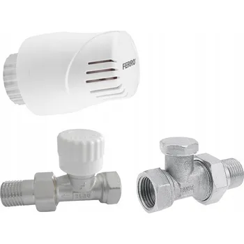 Ventil FERRO Termostatická sada přímá 1/2" s ventilem