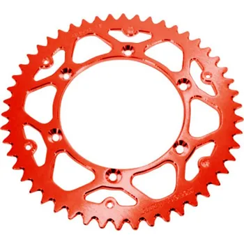 Nářadí na motocykly ART Hliníková ultralehká samočistící zadní řetězová kola 822 - 520 ART-822A-50-RED