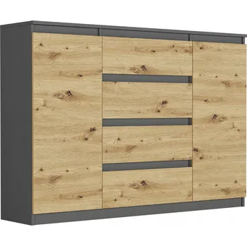 Komoda Komoda Framire 140 x 40 x 98 cm antracit matná