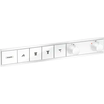 Vodovodní baterie Hansgrohe RainSelect Termostat pro podomítkovou instalaci pro 4 spotřebiče, matná bílá 15382700