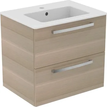 Umyvadlo Ideal Standard Tempo - SET umyvadlo 600 mm + skříňka, 2 zásuvky, dub pískový K2979OS